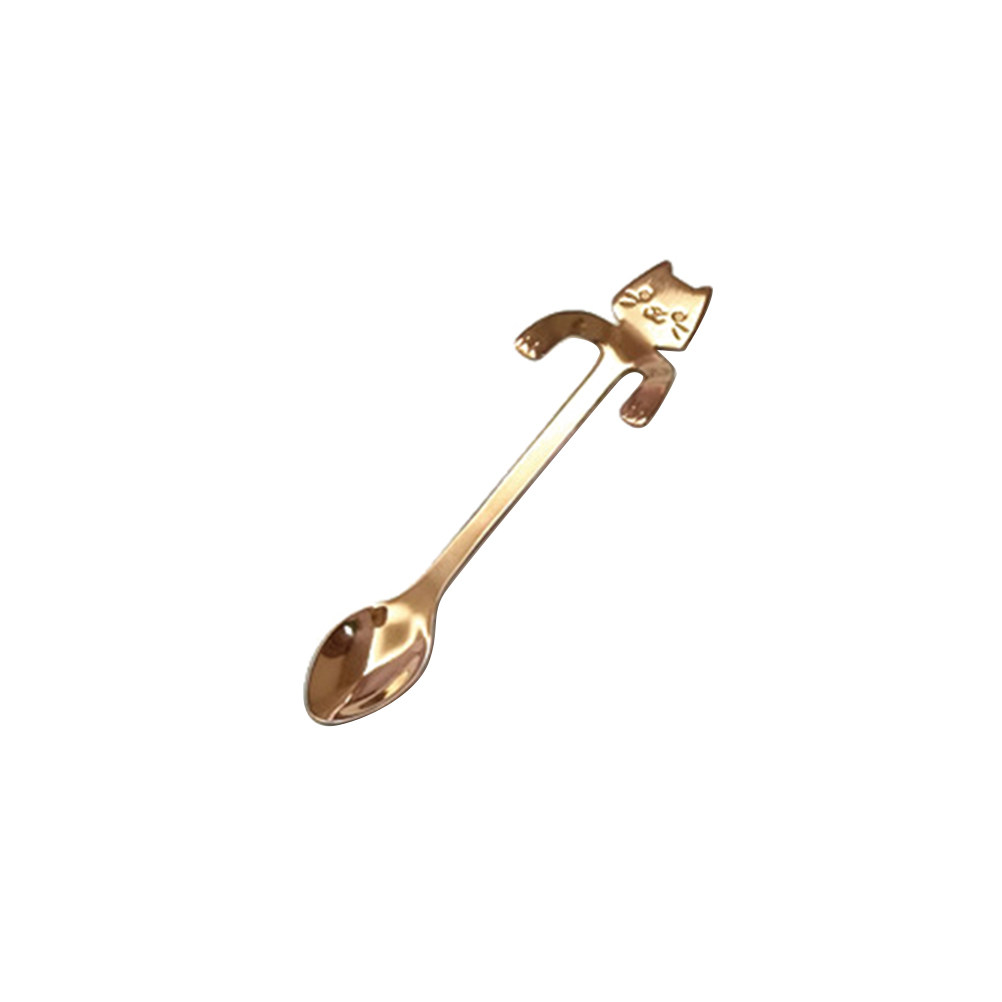 Tea Coffee Utensils - Cartoon Cat Hanging Spoon 304 Stainless