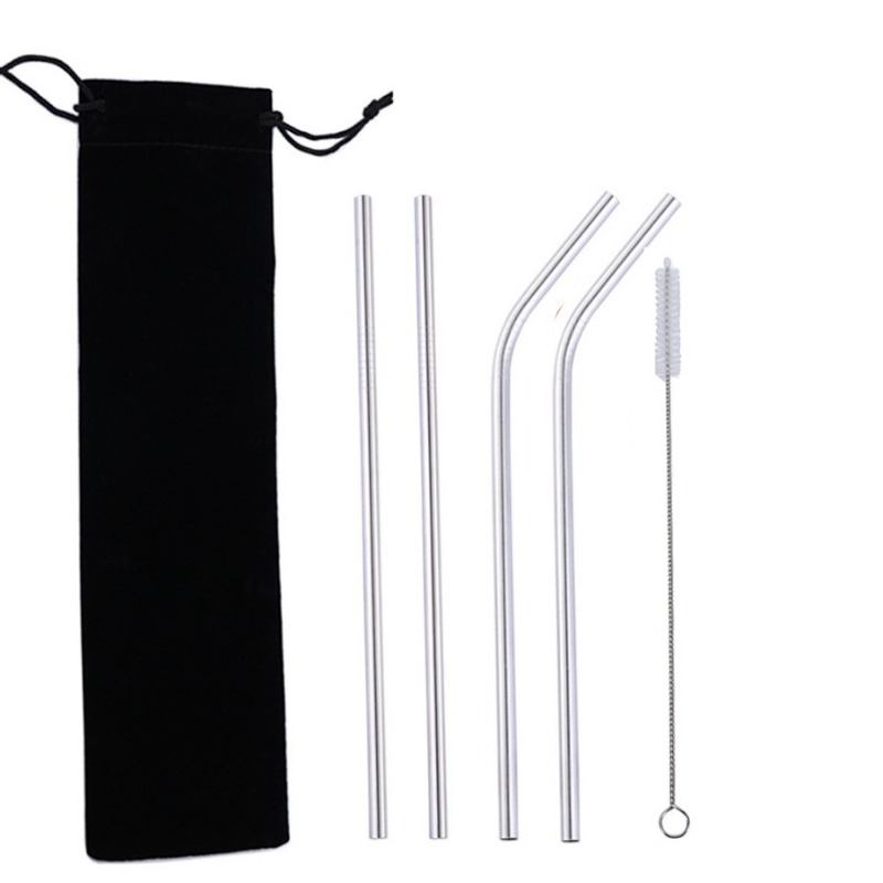 Tea Coffee Utensils - Colorful Metal Stainless Steel Drinking Straw
