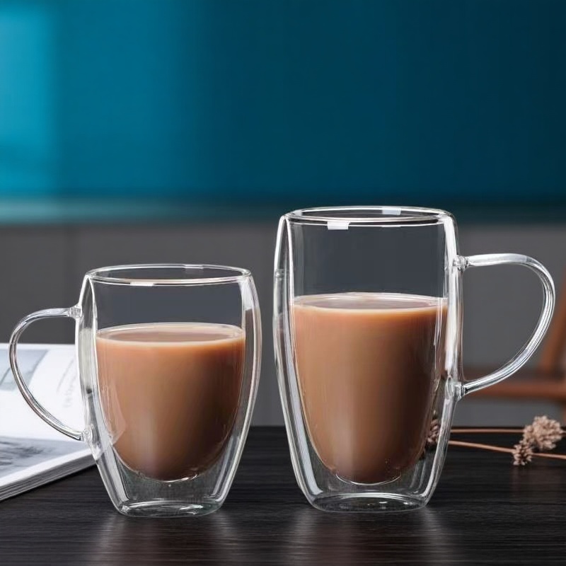 Coffee And Tea Glass - 150/250/350/450ml Double Wall Coffee Mugs High