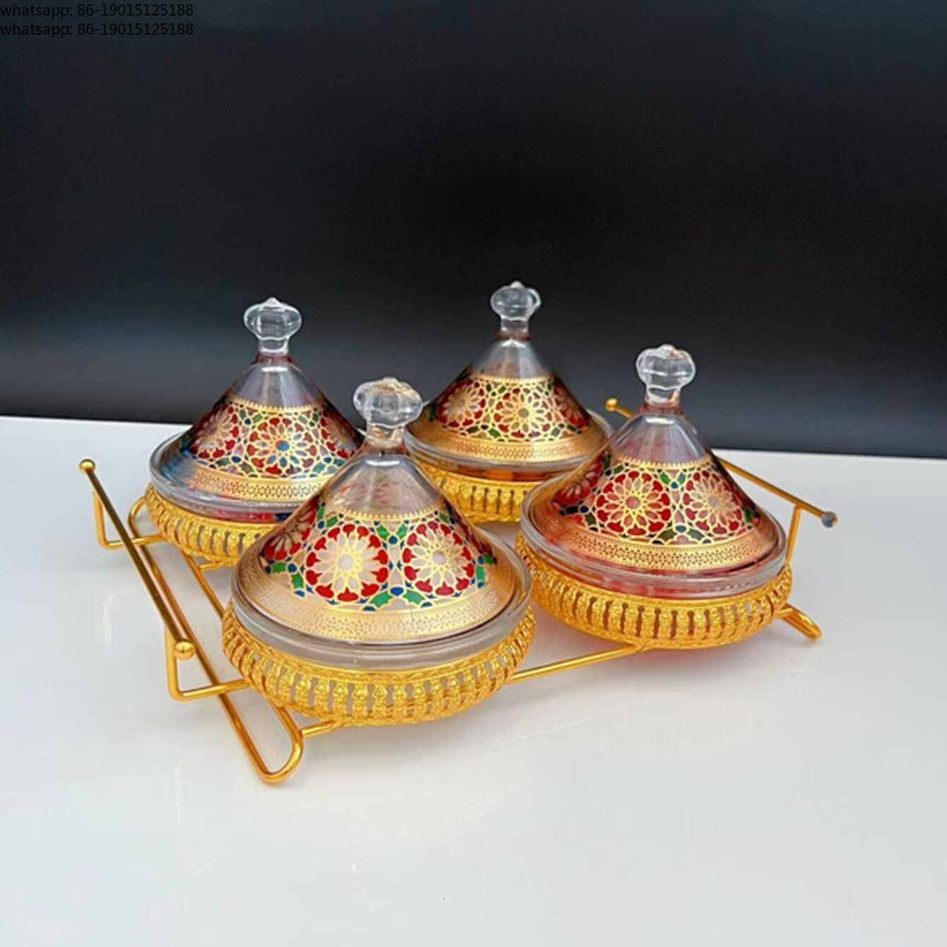 Tea & Coffee Kent - New ethnic wind fruit plate, glass