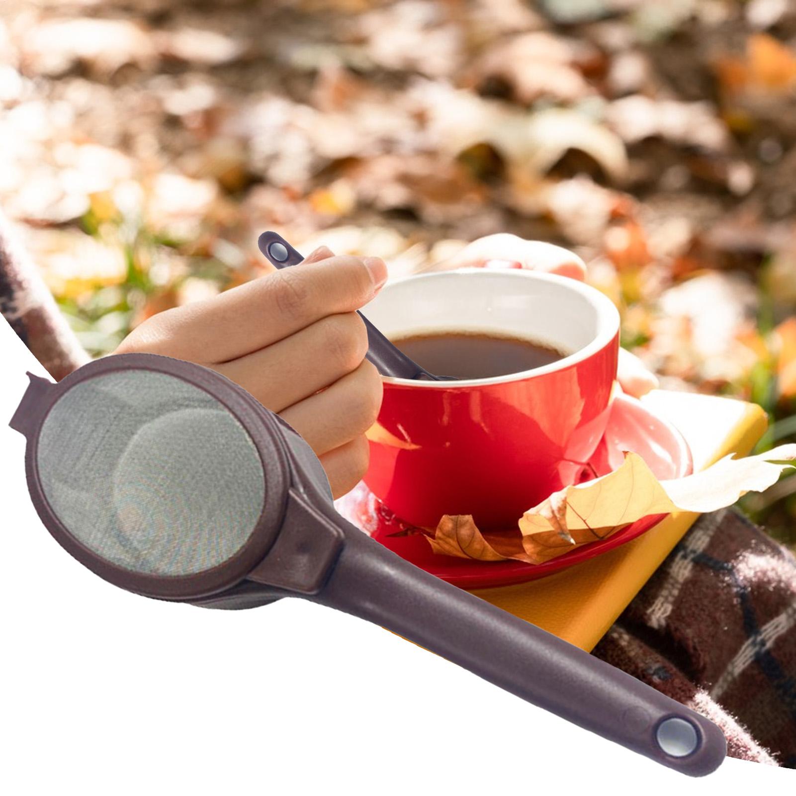 Coffee And Tea Glass - Coffee Filter Mesh Spoon Reusable Tea