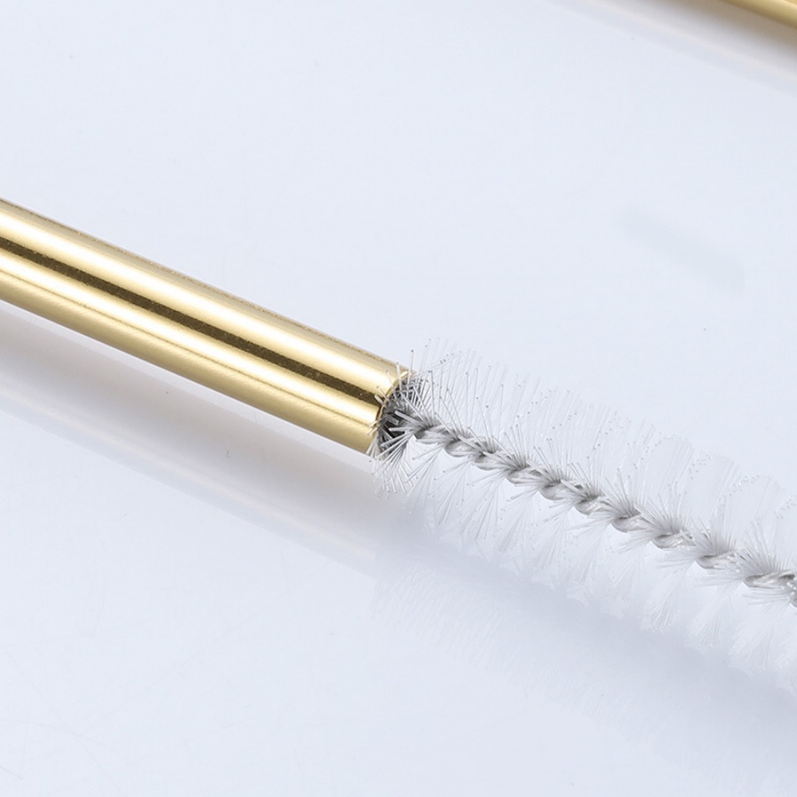 4pcs reusable gold straws milk - Juice Tea Coffee review and price
