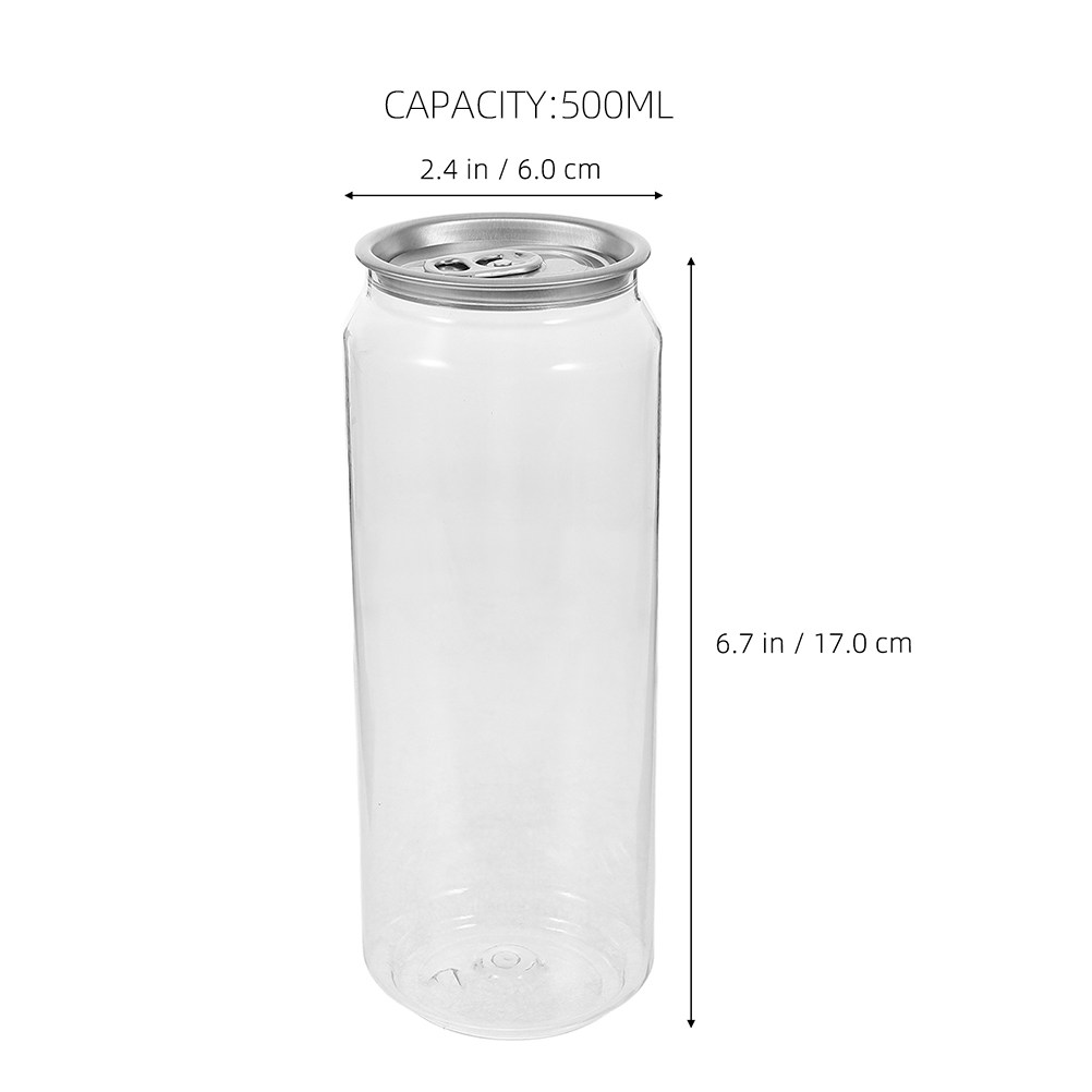 5Pcs Transparent Beverage Cans - Coffee Tea With Milk review and price