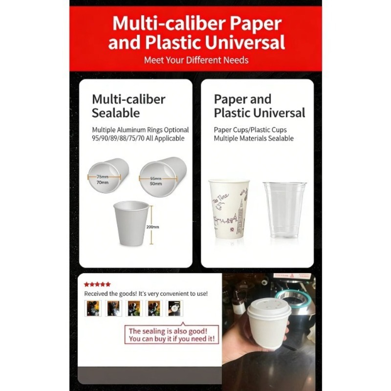 Automatic Plastic Cup Sealing  - Coffee Tea With Milk review and price