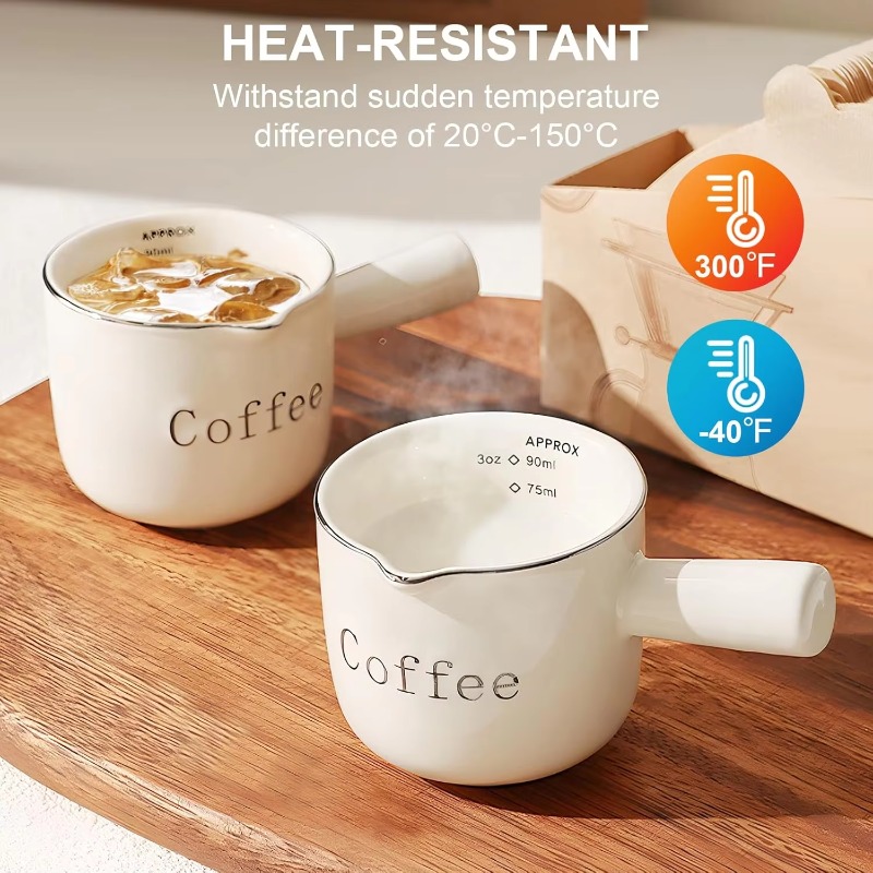 Mini Ceramic Coffee Cup with H - Coffee Tea With Milk review and price