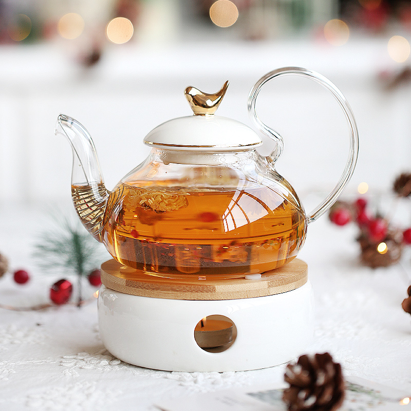 Ceramic Teapot With Strainer V - Coffee And Tea Glass review and price