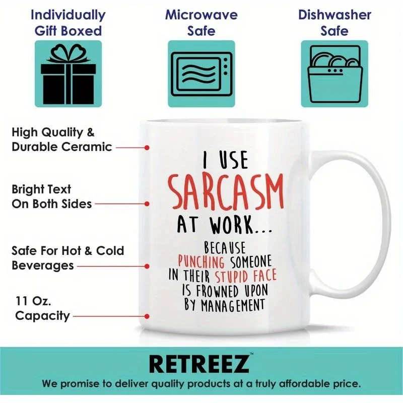 I Use Sarcasm At Work Because  - Coffee Tea Quotes review and price