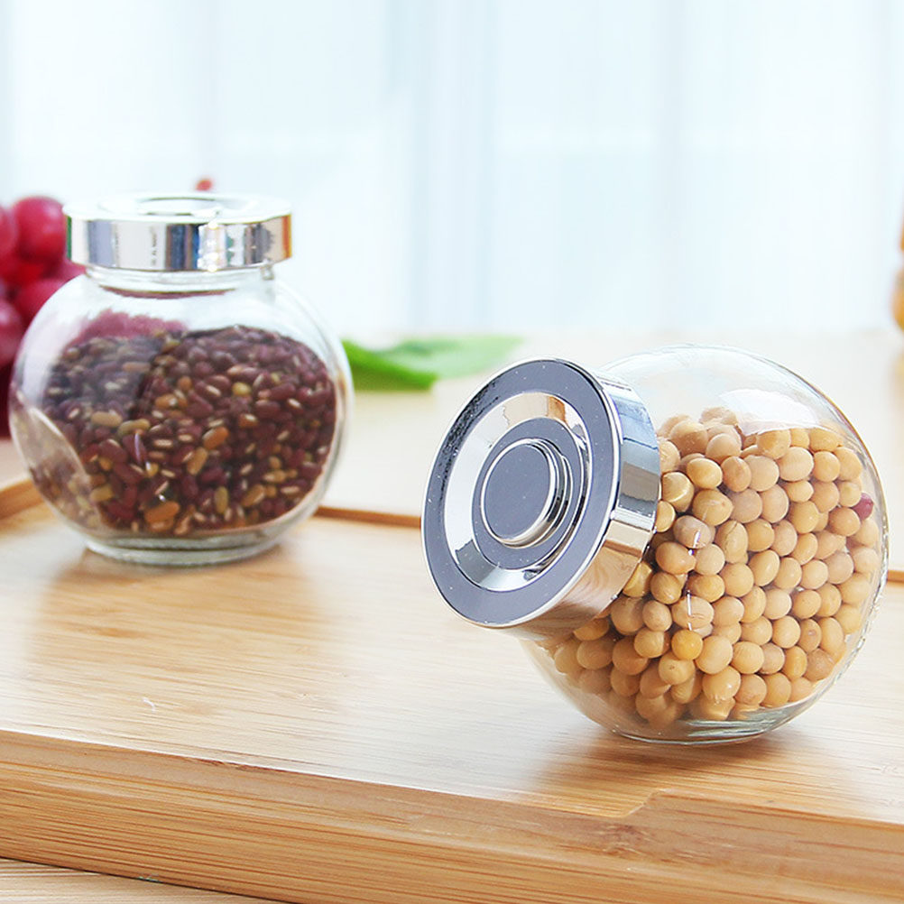 8Pcs Glass Sealed Storage Jars - Coffee And Tea Glass review and price