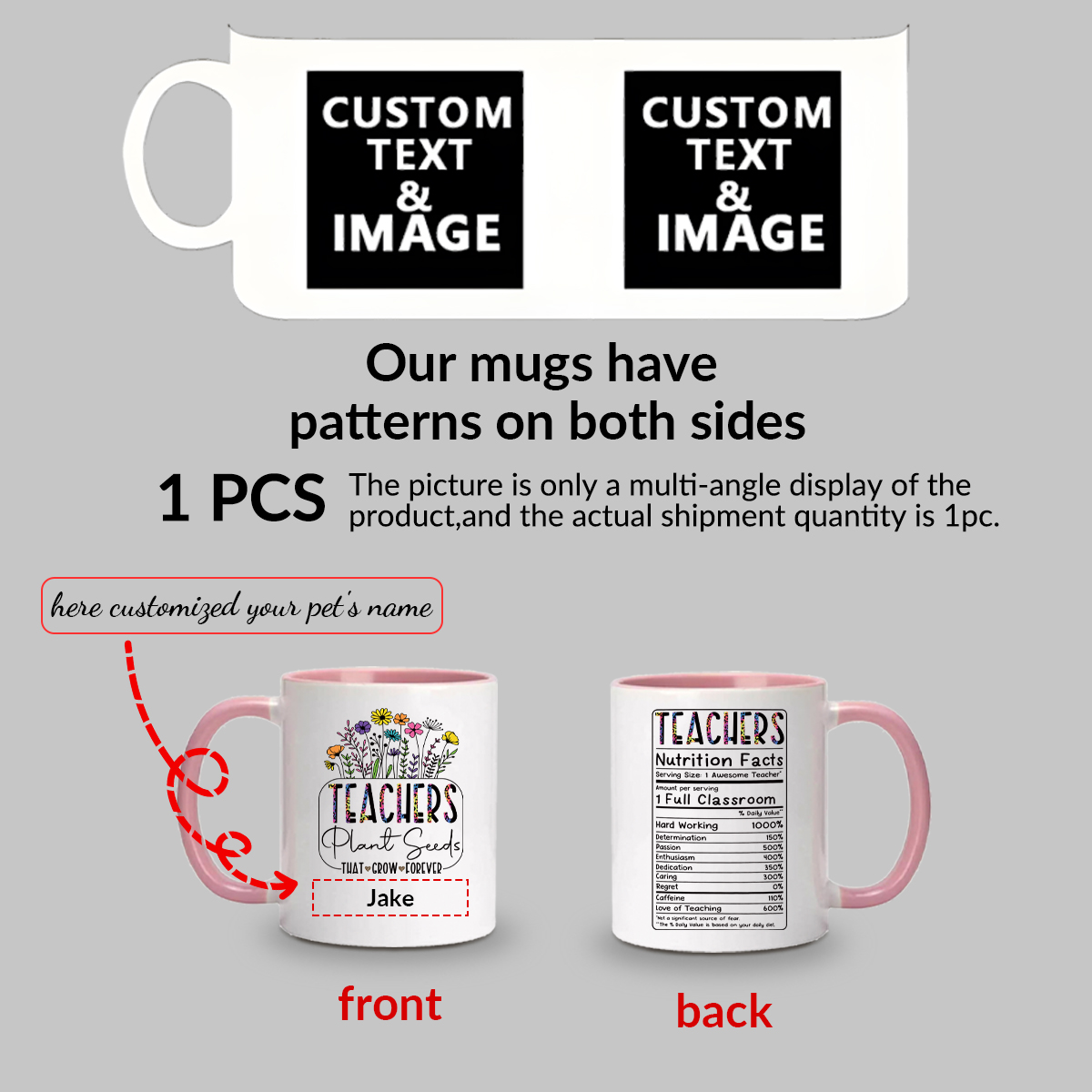 1pc Customize Name Personalise - Water Tea And Coffee review and price